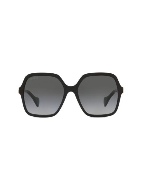 Interlocking G square-frame sunglasses