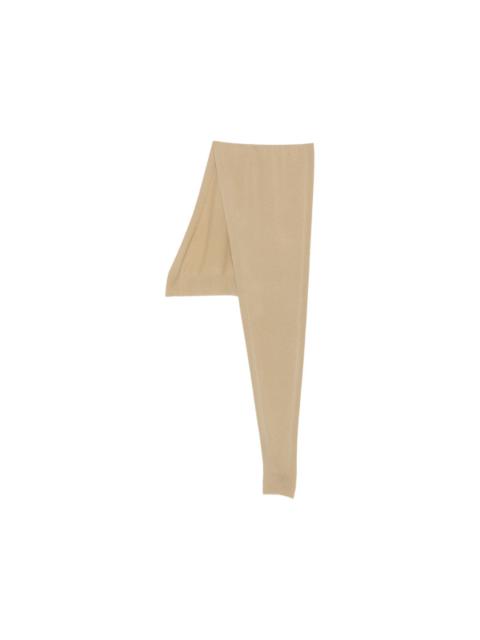 Lemaire fine-knit ribbed-trim scarf