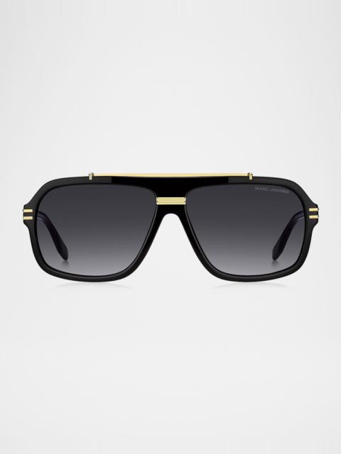 Marc Jacobs Gradient Aviator Acetate Sunglasses