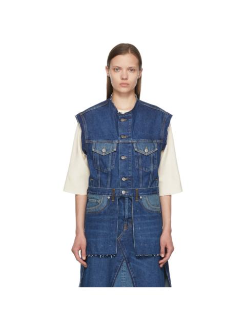 Maison Margiela Indigo Sleeveless Denim Jacket