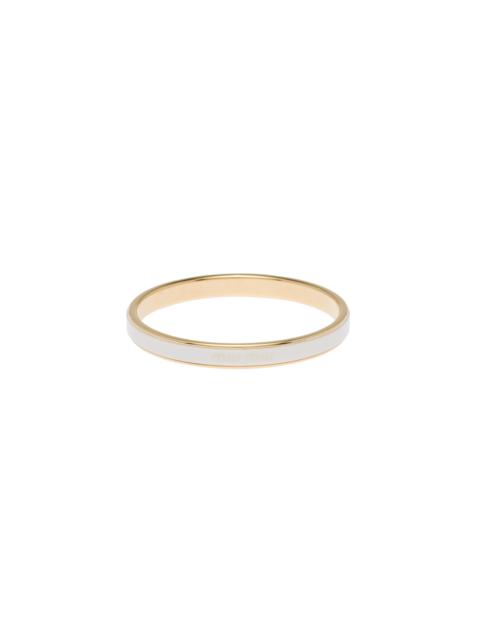 Miu Miu Enameled metal bangle bracelet