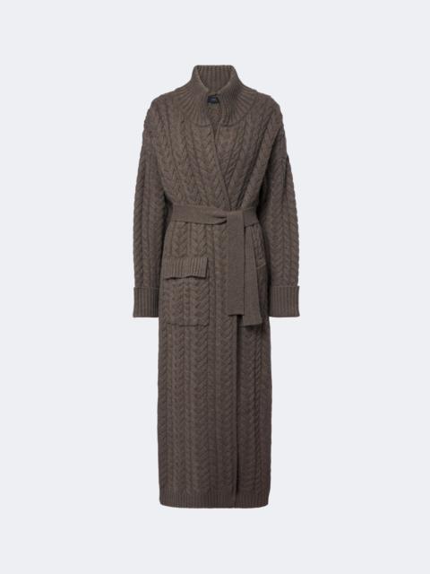 arch4 Bond Street cable-knit cashmere long cardigan