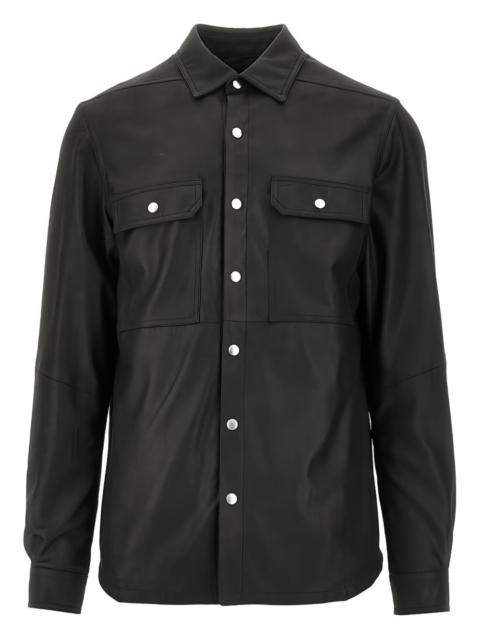 Rick Owens buttoned long-sleeve overshirt