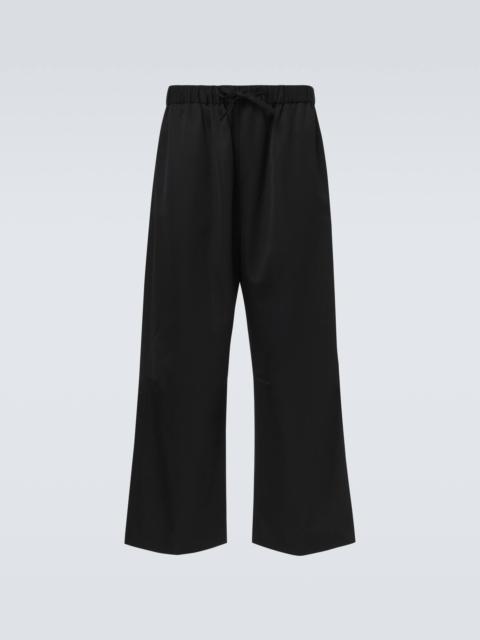 Simone Rocha Crêpe satin wide-leg pants