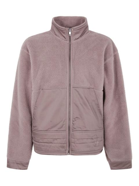 adidas fleece zip-up sweatshirt
