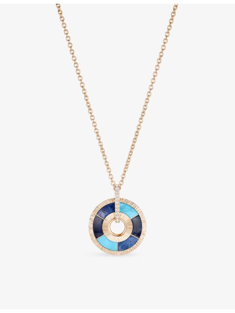 Piaget Possession Vibrant Palace 18ct Rose-Gold, Turquoises, Sodalites, Dumortierites and 0.06ct Brilliant-
