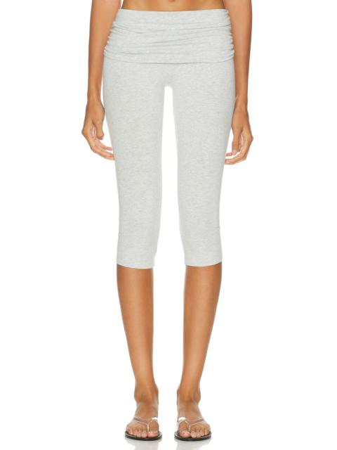 SKIMS Cotton Jersey Foldover Capri Pant