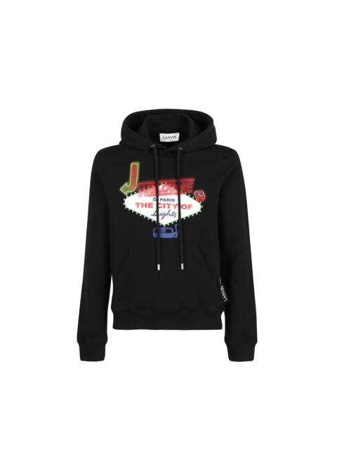 PRINTED HOODED SWEATSHIRT