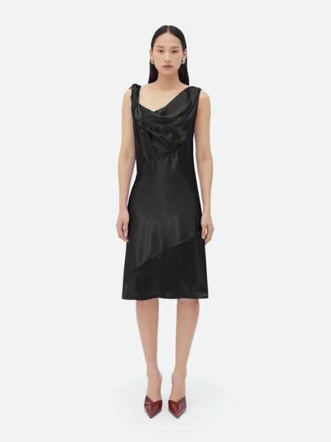 fluid satin dress