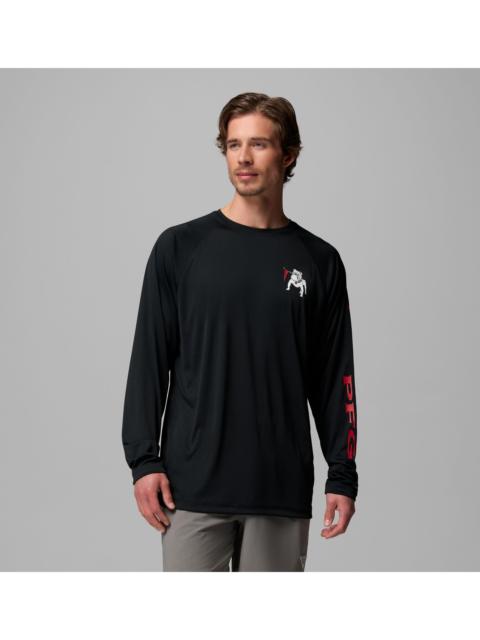 Columbia Men's Collegiate PFG Terminal Tackle Long Sleeve Shirt - Georgia