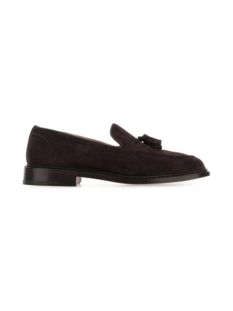Tricker's Brown Suede Elton Loafers