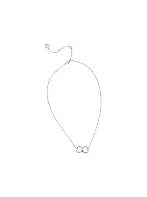 GUESS USA interlocking heart necklace