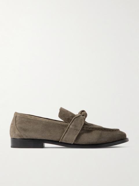 Bottega Veneta Astaire Knotted Suede Loafers