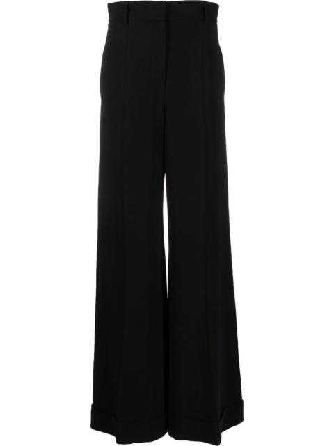 mid-rise palazzo pant