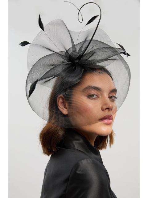 KAREN MILLEN Mesh Feather Detail Fascinator