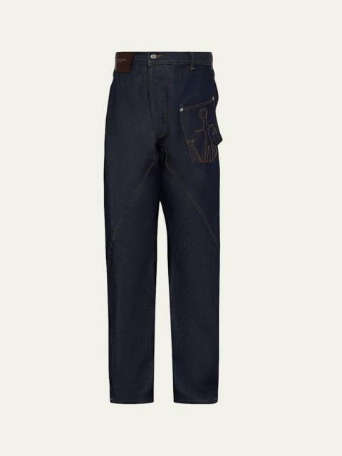 JW Anderson Twisted Straight-Leg Workwear Jeans