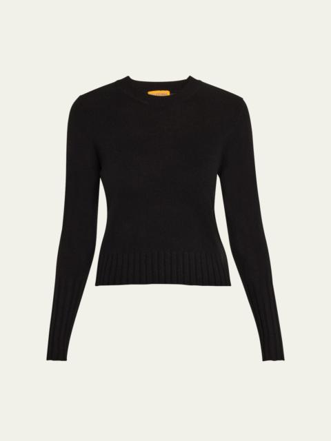 GUEST IN RESIDENCE Shrunken Crewneck Sweater in Cashmere