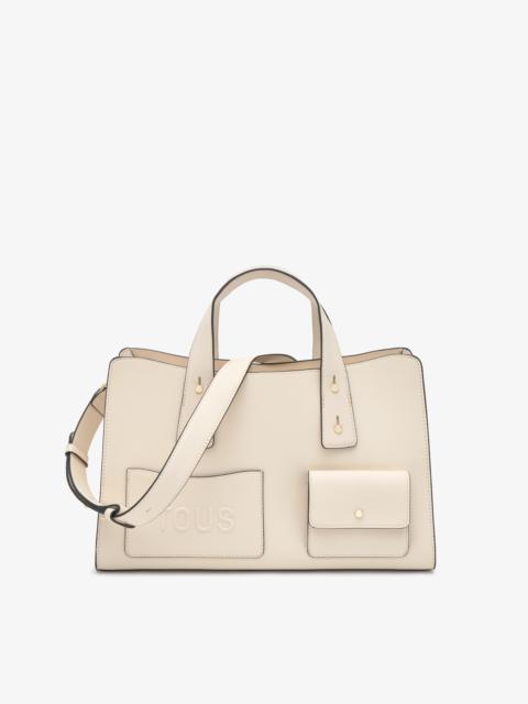 TOUS Medium beige Bowling bag TOUS Back to Basics