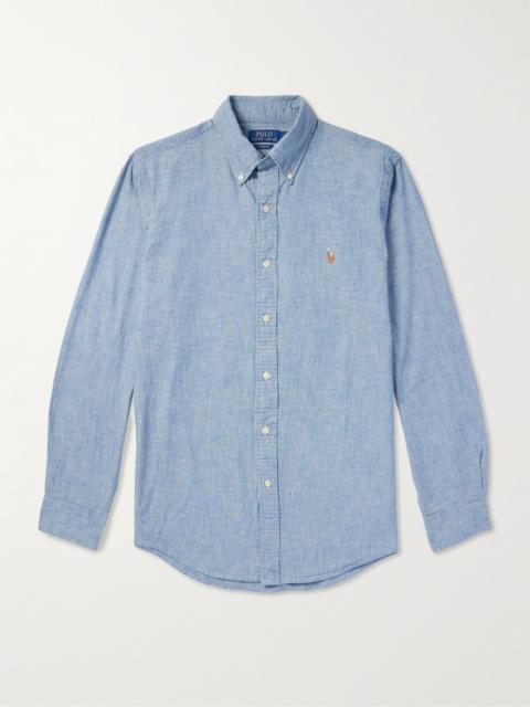 Polo Ralph Lauren Button-Down Collar Cotton-Chambray Shirt