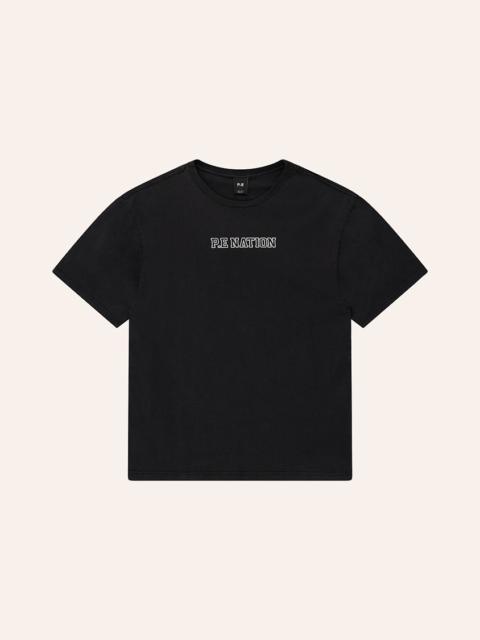 P.E NATION ELYSIAN 2.0 OVERSIZED TEE IN WASHED BLACK