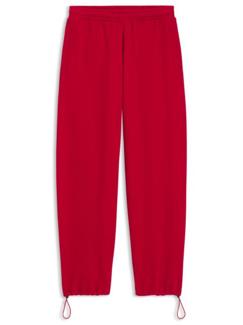 HUGO BAGGY-FIT TRACKSUIT BOTTOMS IN PEACHED COTTON