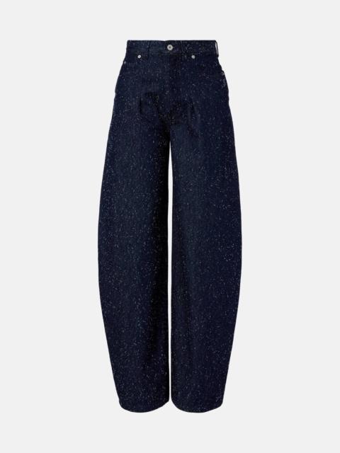 JACQUEMUS Logo barrel-leg jeans