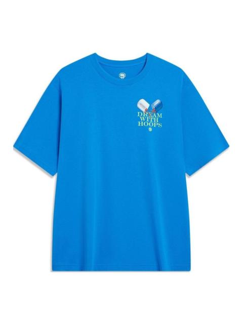 Li-Ning BadFive Graphic T-shirt 'Blue' AHST905-2