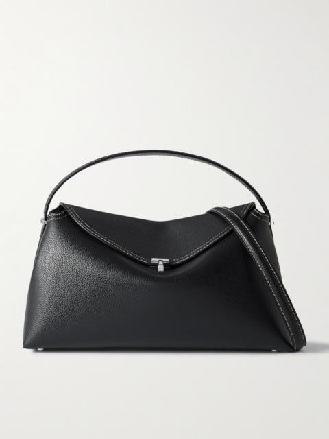 TOTEME T-lock Textured-leather Shoulder Bag