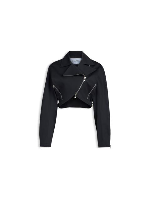 Alaïa POPLIN BIKER JACKET