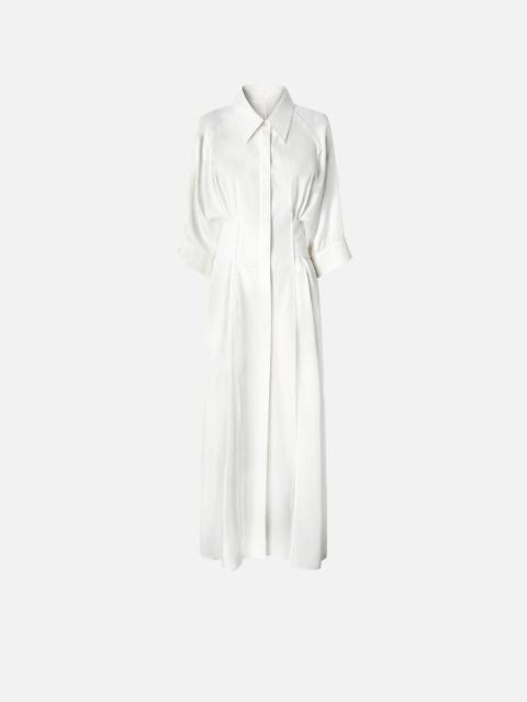 PINKO LONG HABOTAI AND COTTON SHIRT DRESS