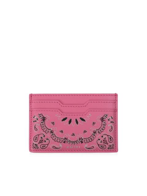 AMIRI Bandana-embroidered card holder
