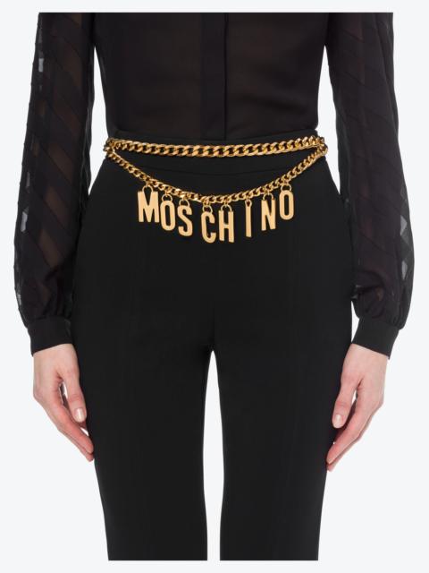 Moschino LETTERING CHARM BELT
