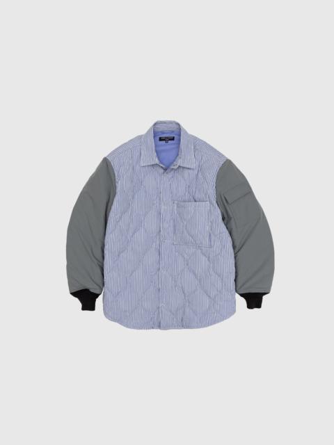 Comme des Garçons Homme QUILTED POLYESTER RIPSTOP STRIPED SHIRT JACKET
