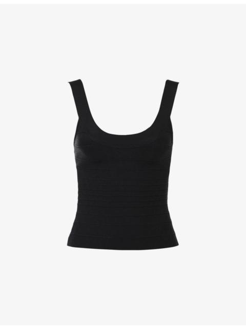 House of CB The OG Scoop-Neck Woven Bandage Top