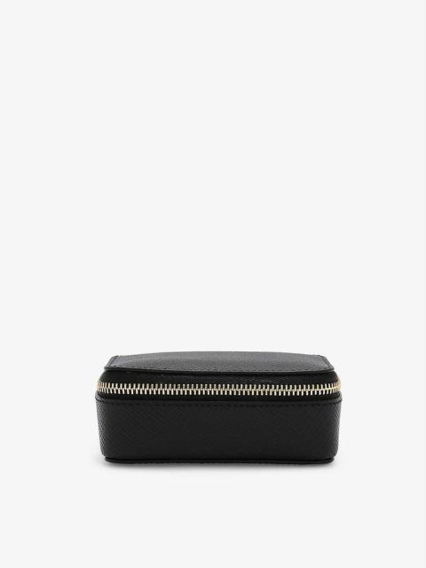 Smythson Panama leather trinket case