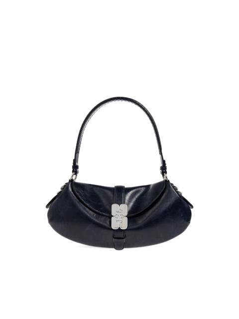GANNI logo-buckle tote bag