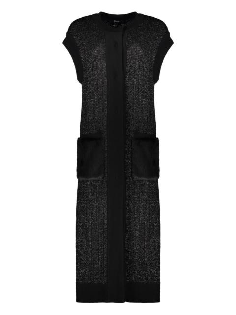 Herno pockets sleeveless cardigan