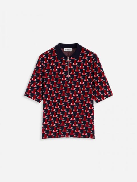 Lanvin JACQUARD KNIT POLO