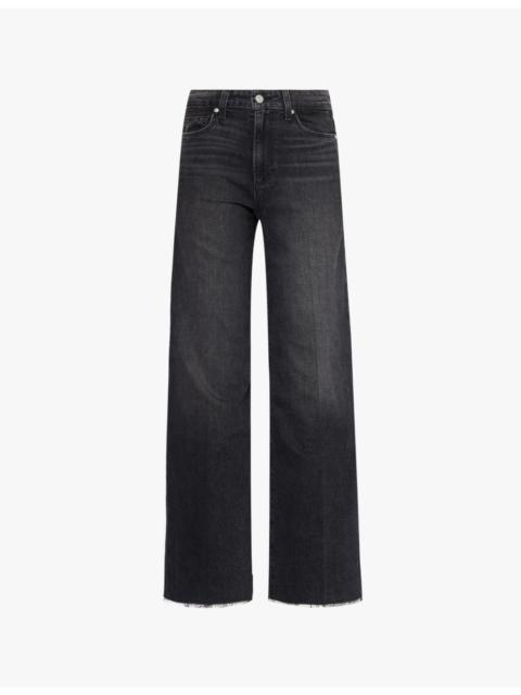 PAIGE "Anessa 31"" Wide-Leg Denim Jeans"