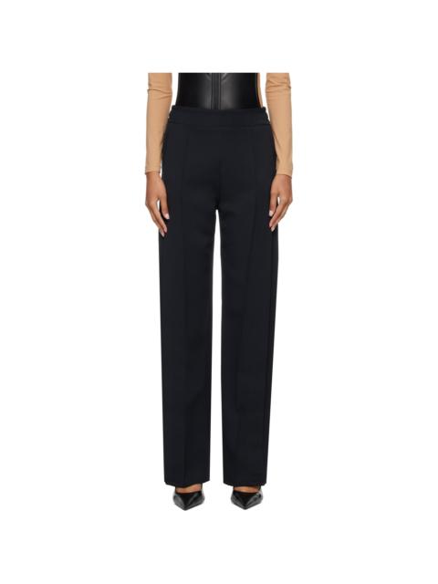 courrèges Black Snap Twill Flare Trousers