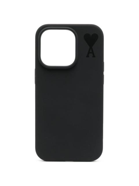 AMI Paris logo-print  iPhone 14 case