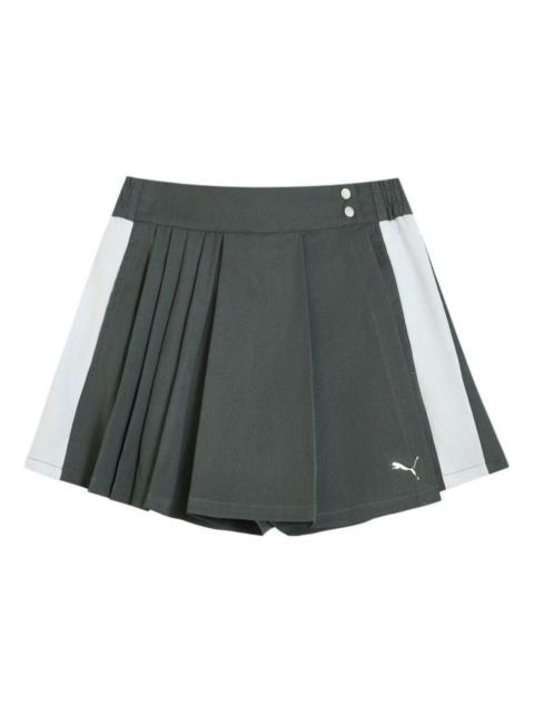PUMA (WMNS) PUMA Dare To Skirt 'Mineral Gray' 633252-83