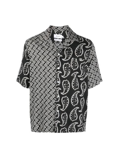 paisley-print shirt