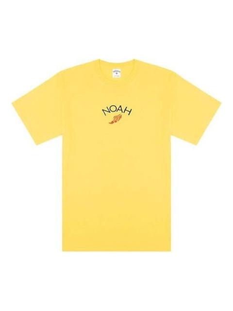 Noah NOAH Embroidered Winged Foot Logo T-shirt 'Yellow' T31SS21-YEELLOW