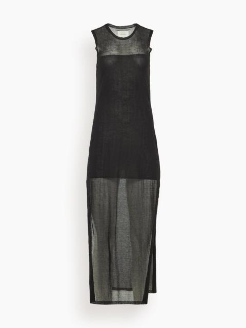 Loulou de Saison Philae Sleeveless Long Knit Dress in Black