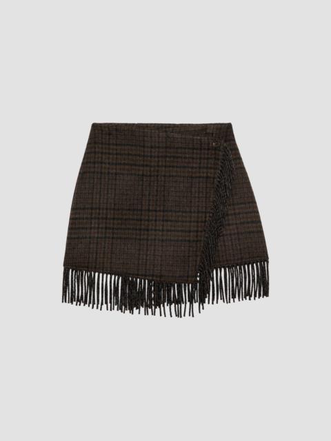 Rails Women's Vista Plaid Wool-Blend Fringe Mini Skirt - Highland Plaid