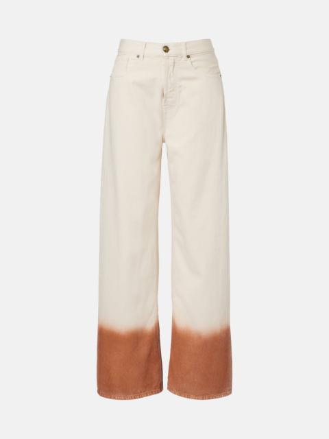 Alanui Shades Of Eden wide-leg jeans