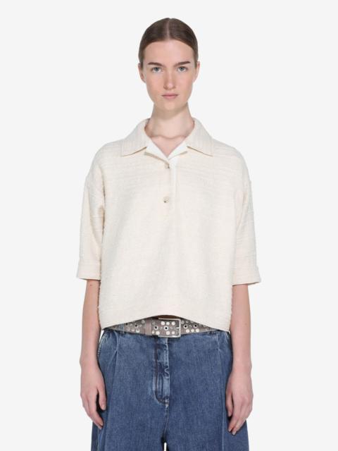 N°21 OVERSIZED SHORT-SLEEVED POLO SHIRT