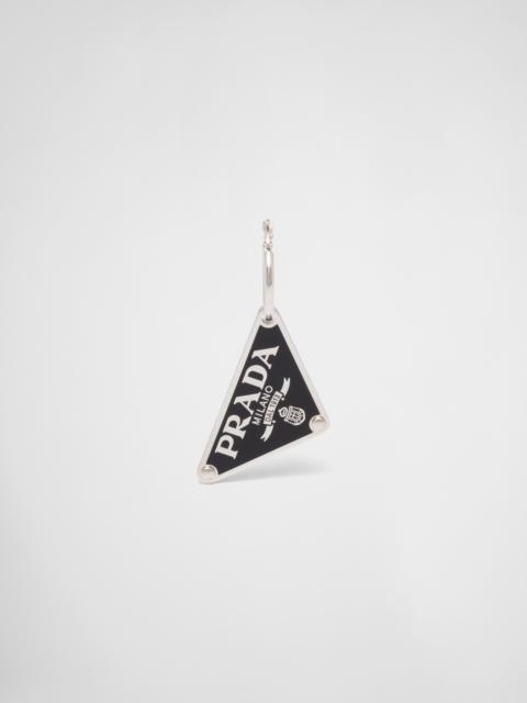 Prada Symbole pendant left earring