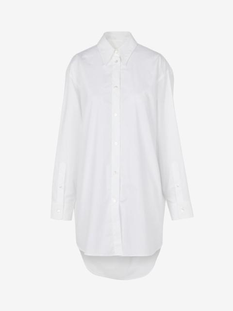 Upside down cotton shirt